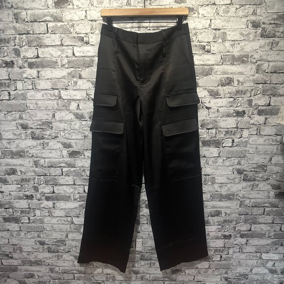 EUC Noli Yoga  Wide Leg High Rise Cargo Pants Women's Size 6 - Picture 1 of 9